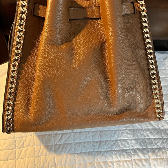 Brand new: Mina Large Pebbled Leather Shoulder Bag Style# 30S1G4ME3L. - Picture 2 of 6